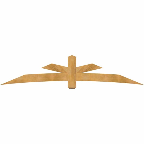 Ekena Millwork Alberta Rough Sawn Timber Gable Bracket, Western Red Cedar, 108"W x 22"H x 2"D x 6"F, 5/12 Pitch GBW108X22X0206ALB00RWR - main